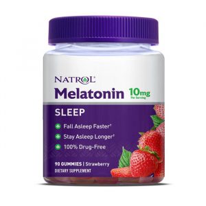 Kẹo dẻo giúp ngủ ngon Natrol Strawberry Gummies Melatonin 10mg