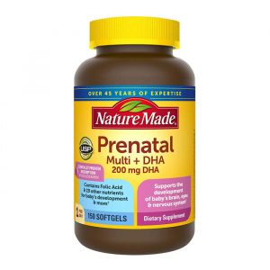 Viên uống bổ bầu Nature Made Prenatal Multi + DHA 200mg 150 viên