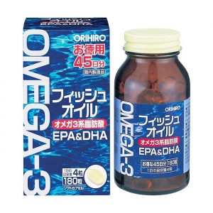 Viên uống dầu cá Orihiro Omega 3 180 viên