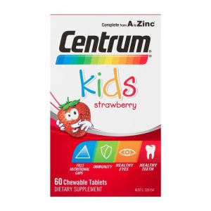 Viên nhai bổ sung Vitamin và khoáng chất cho bé Centrum Kids Strawberry 60 viên