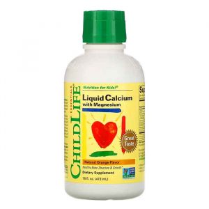 Siro bổ sung Canxi và Magiê cho trẻ em ChildLife Liquid Calcium with Magnesium 474ml