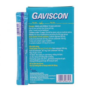 Thuốc trị loét dạ dày, tá tràng Gaviscon 10ml 24 gói
