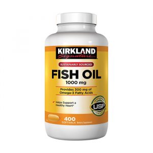 Viên uống dầu cá Kirkland Fish Oil 1000mg 400 viên