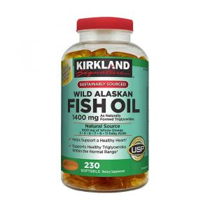 Viên uống dầu cá Kirkland Wild Alaskan Fish Oil 1400mg 230 viên