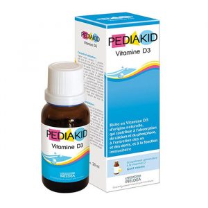 Siro hỗ trợ tăng cường hấp thụ canxi Pediakid Vitamin D3 20ml