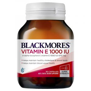 Viên uống bổ sung Vitamin E Blackmores Natural E 1000IU 30 viên