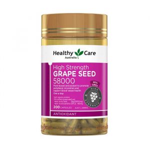 Viên uống bổ máu Healthy Care Grape Seed 58000 Hộp 200 viên