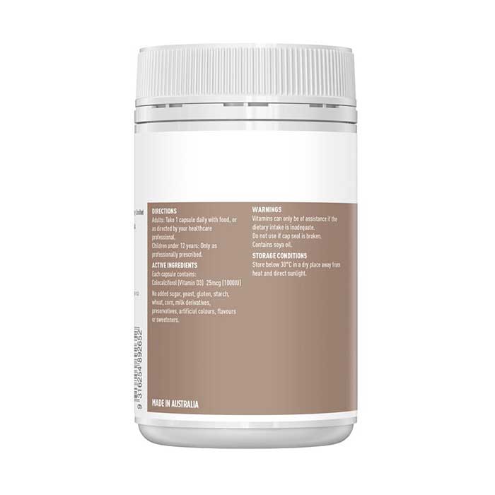 Viên uống bổ sung vitamin D3 Healthy Care Vitamin D3 1000IU 250 viên 3 Viên uống bổ sung vitamin D3 Healthy Care Vitamin D3 1000IU 250 viên - Ảnh 3