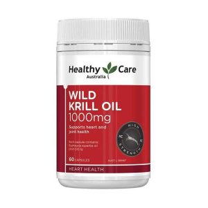 Viên dầu nhuyễn thể Healthy Care Wild Krill Oil 1000mg Hộp 60 viên