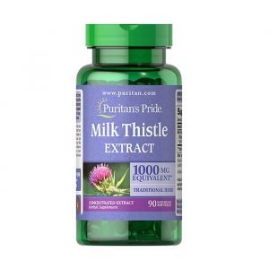 Viên uống bổ gan Puritan’s Pride Milk Thistle Extract 1000mg Hộp 90 Viên