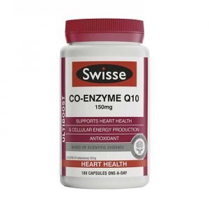 Viên uống hỗ trợ tim Swisse Co-Enzyme Q10 150mg Hộp 180 viên