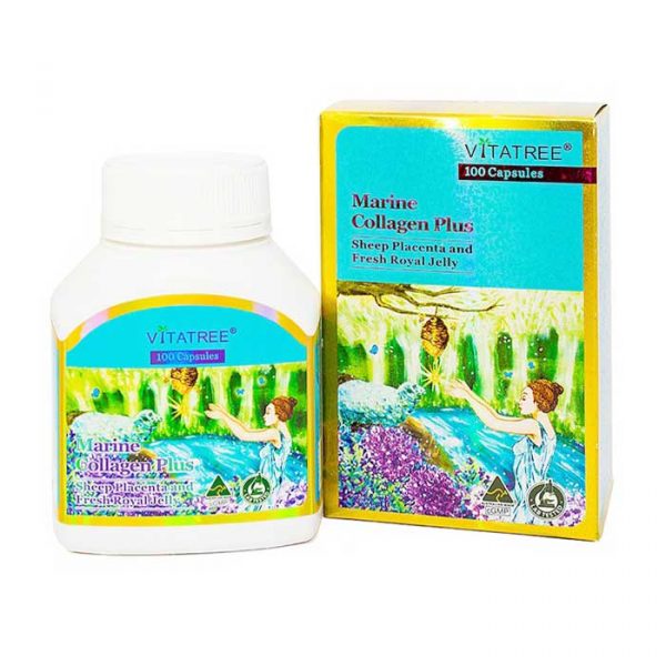 Viên uống đẹp da Vitatree Marine Collagen Plus Hộp 100 viên