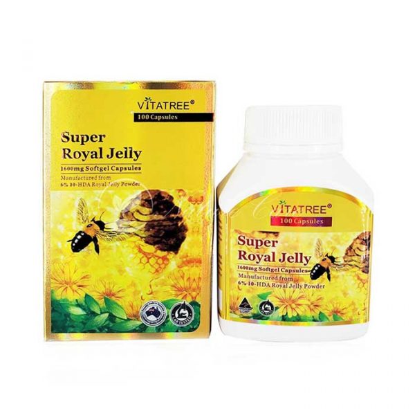 Sữa ong chúa Vitatree Super Royal Jelly 1600mg Hộp 100 viên