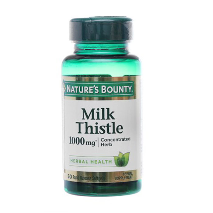 Milk Thistle 1000mg Nature’s Bounty 50 viên - Viên giải độc gan 1 Nature’s Bounty Milk Thistle 1000mg 50 viên
