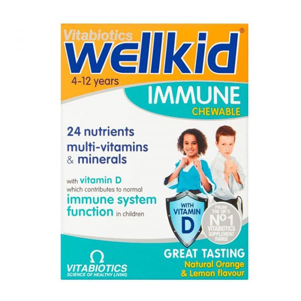 Vitabiotics Wellkid Immune Chewable 30 viên