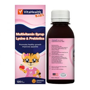 VitaHealth Kids Multivitamin Syrup Lysine & Prebiotics 120ml