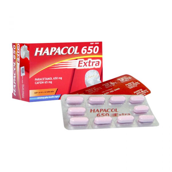 DHG Hapacol 650 Extra 100 viên