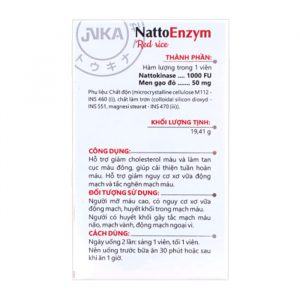 DHG NattoEnzym Red Rice 60 viên