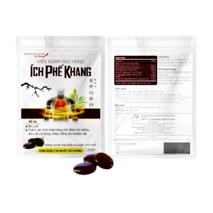 Viên ngậm bảo họng Ích Phế Khang - Tat Thanh 10 viên 1 Ích Phế Khang - Tat Thanh 10 viên
