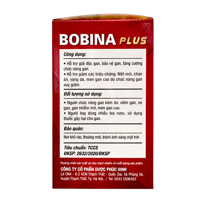 Viên uống bổ gan PV Bobina Plus 60 viên 2 PV Bobina Plus 60 viên