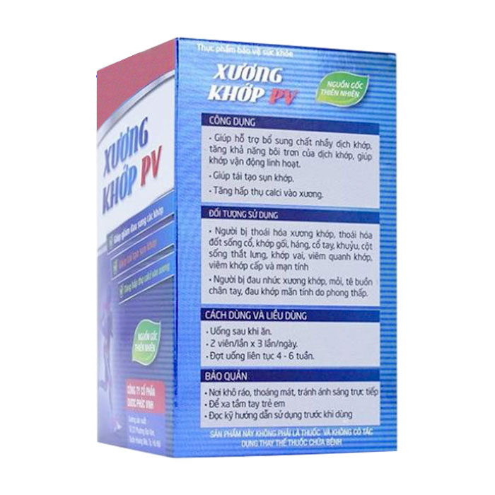 Viên uống Xương khớp PV 60 viên 3 Xương Khớp PV 60 viên