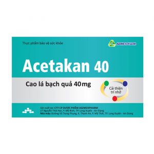 Acetakan 40 Agimexpharm 10 vỉ x 10 viên - viên uống bổ não