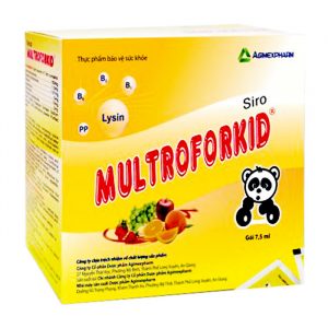 Multroforkid Agimexpharm 30 gói x 7,5ml - siro hỗ trợ ăn ngon