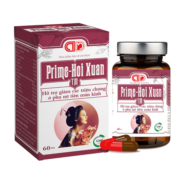 Prime Hồi Xuân TM 60 viên - Cân bằng nội tiết nữ 1 Prime Hồi Xuân TM 60 viên - Cân bằng nội tiết nữ