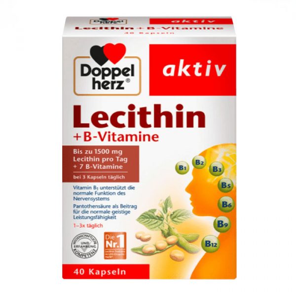 Doppelherz Lecithin 1500mg + Vitamin B 4 vỉ x 10 viên