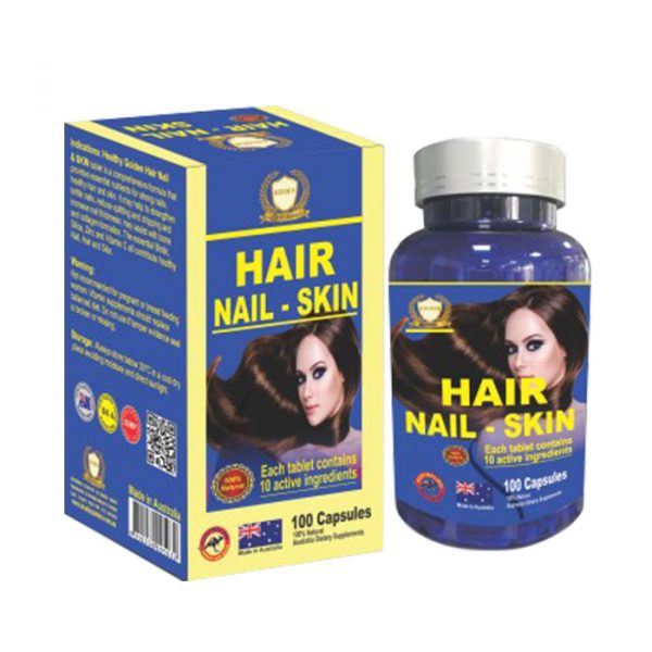 Hair Nail Skin Healthy Golden 100 viên - Viên uống da móng tóc