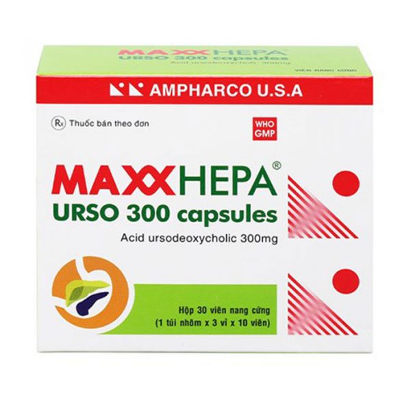MaxxHepa Urso 150mg Ampharco 3 vỉ x 10 viên
