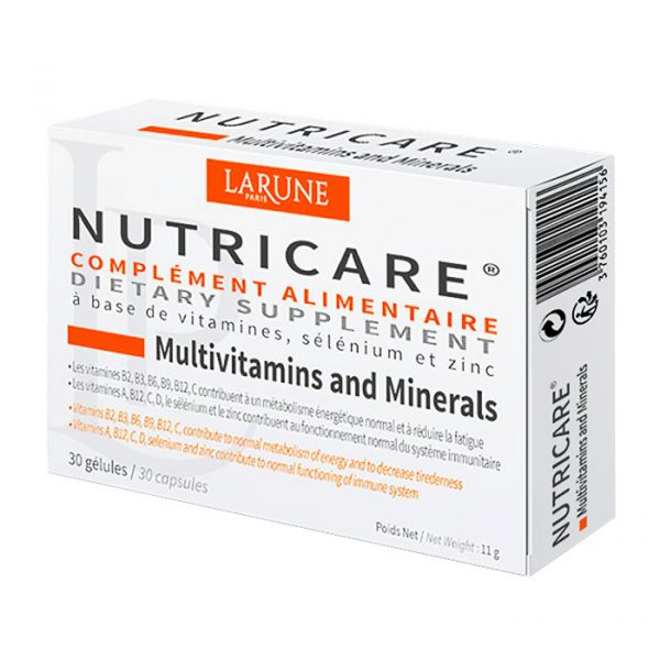 Nutricare Multivitamins And Minerals Larune Paris 30 viên - Viên uống Bổ sung Muntivitamin