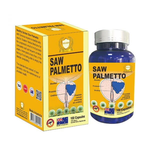 Saw Palmetto Healthy Golden 100 viên - Viên uống lợi tiểu