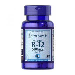 Vitamin B12 500mcg Puritan's Pride 100 viên - Viên uống bổ sung Vitamin B12
