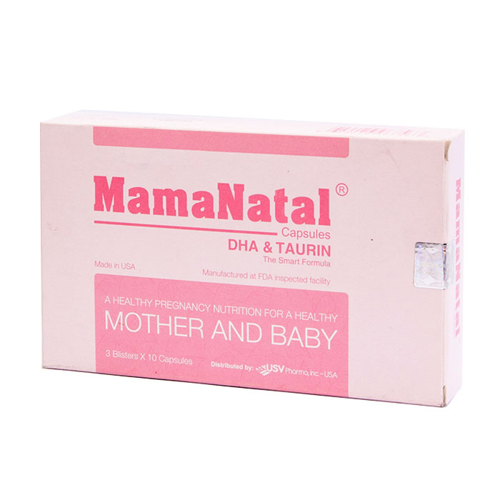 Mamanatal USV 3 vỉ x 10 viên - Viên uống bổ bà bầu 1 Mamanatal USV 3 vỉ x 10 viên - Viên uống bổ bà bầu