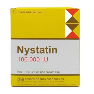 Nystatin 100.000 IU F.T Pharma 1 vỉ x 12 viên