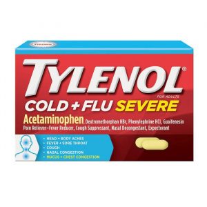 Tylenol Cold + Flu Severe 2 vỉ x 12 viên