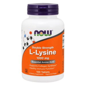 L-Lysine 1000mg Now 100 viên - Viên uống sinh lý nữ