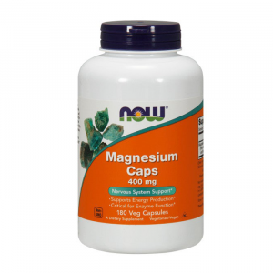 Magnesium Caps 400mg Now 180 viên - Hỗ trợ tăng cường hấp thu canxi
