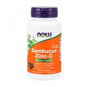 Sambucus Zinc-C Now 60 viên - Viên uống bổ sung kẽm cho trẻ
