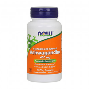 Standardized Extract Ashwagandha 450mg Now 90 viên - Viên uống tinh chất sâm ấn độ