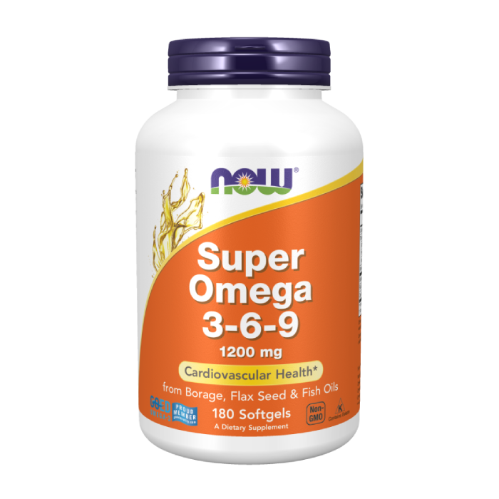 Super Omega 369 1200mg Now 90 viên - Viên uống dầu cá 1 Super Omega 369 1200mg