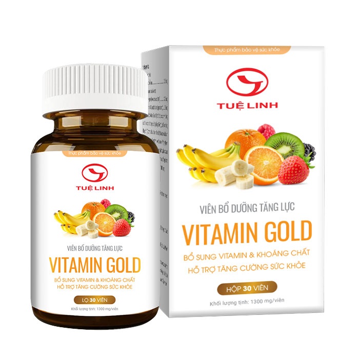 Vitamin Gold Tuệ Linh 30 viên 1 Vitamin Gold Tuệ Linh 30 viên