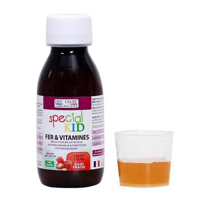 Fer & Vitamines Special Kid 125ml - Siro bổ sung sắt và các vitamin 2 Fer & Vitamines Special Kid 125ml - Siro bổ sung sắt và các vitamin - Ảnh 2