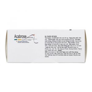 Acabrose 50mg Standard Chem & Pharm 10 vỉ x 10 viên