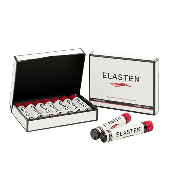 Elasten 7 ống x 25ml - Collagen giúp trẻ hóa da, căng bóng, sáng mịn, mờ nếp nhăn 2 Elasten 7 ống x 25ml - Collagen giúp trẻ hóa da, căng bóng, sáng mịn, mờ nếp nhăn - Ảnh 2