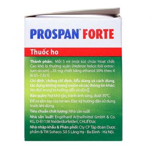 Siro ho dành cho người lớn Prospan Forte Engelhard 21 gói
