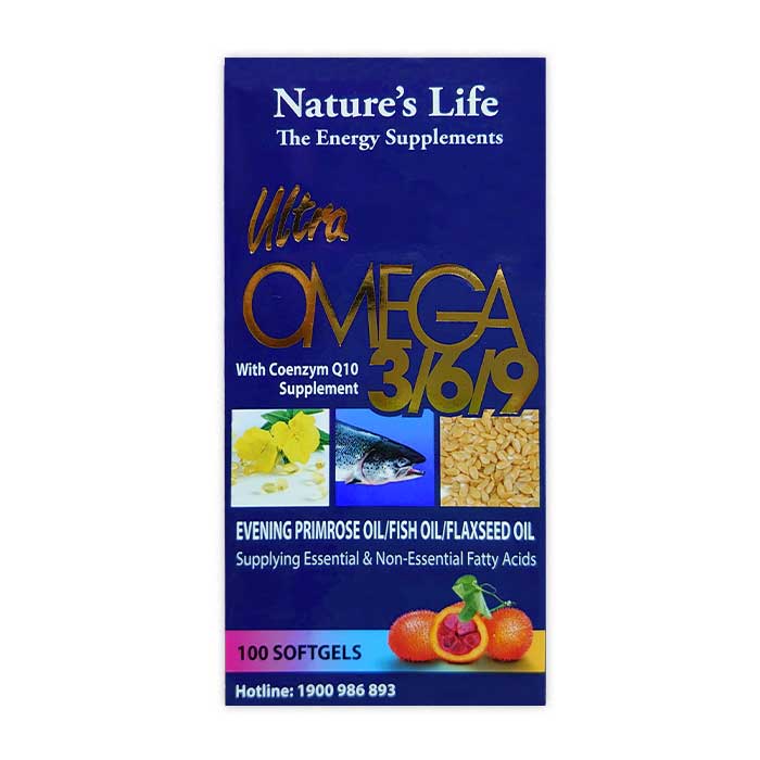 Ultra Omega 369 Natures Life 100 viên - Viên uống dầu cá 1 Ultra Omega 369 Natures Life 100 viên - Viên uống dầu cá