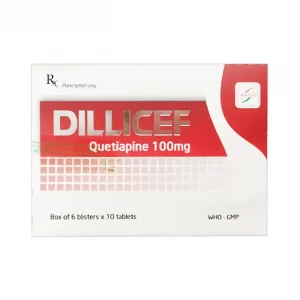 Dillicef Quetiapine 100mg 30 viên - Điều trị tâm thần phân liệt