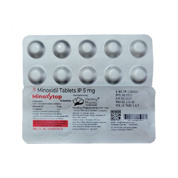 Minoxytop - Minoxidil Tablets IP 5mg